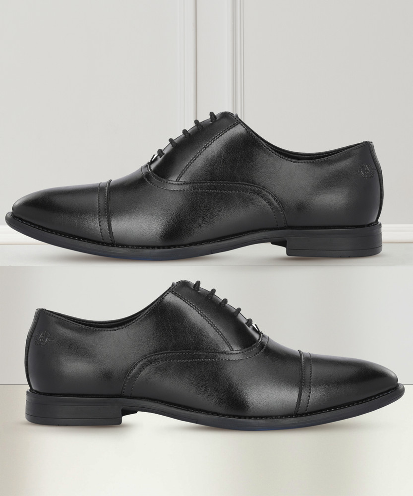 ALBERTO TORRESI Alberto Torresi Broad Fit Black Synthetic formal Shoes Lace Up For Men
