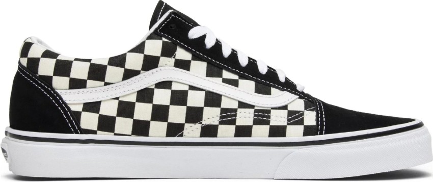 Black and 2024 white check sneakers