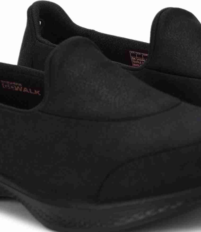 Skechers go walk 4 hotsell black leather