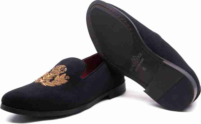 Black Red Suede Embroidery Mens Oxfords Loafers Dress Shoes Flats