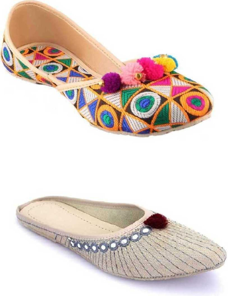 Traditional Funda Rajasthani Jaipuri Jutti for girls and women