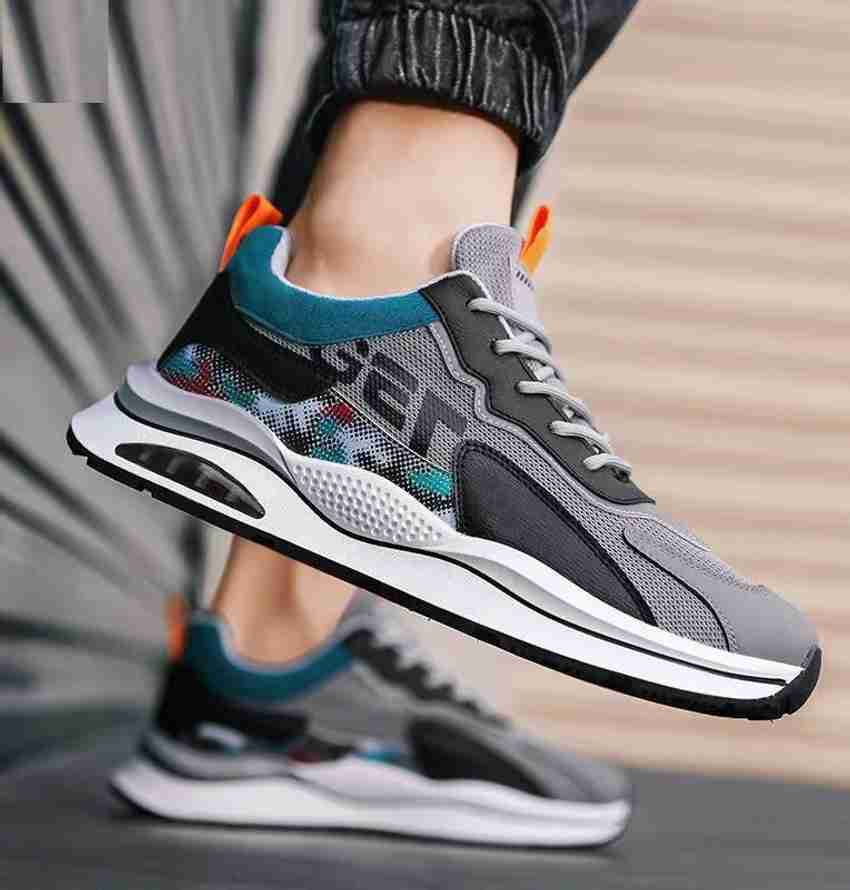 Vikami grey color shoes for men Running Shoes For Men