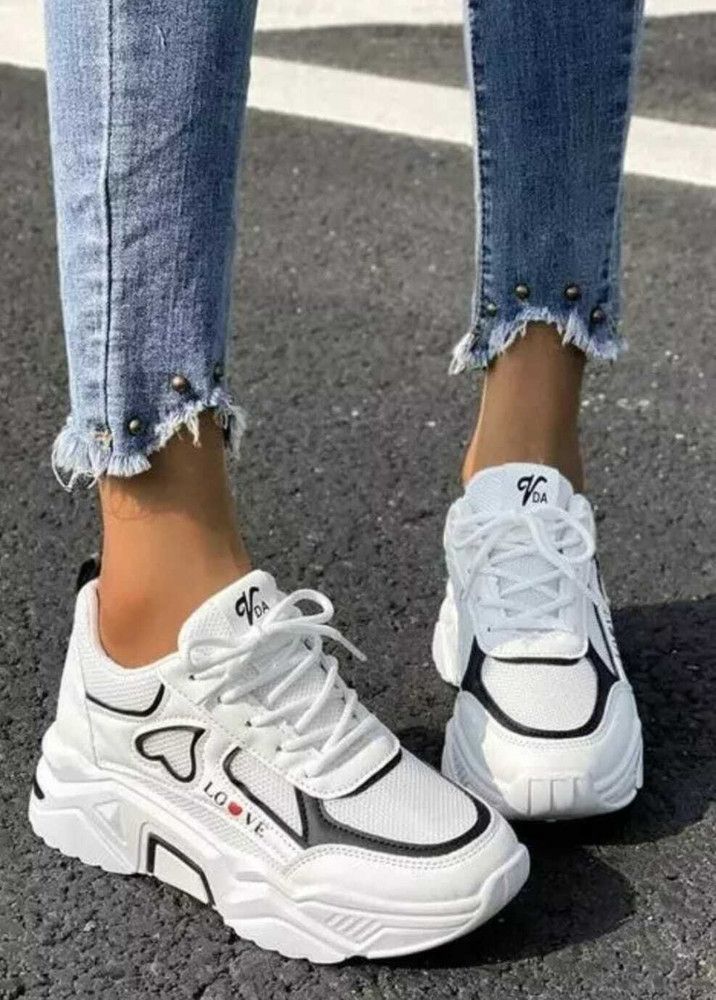 MEGPAR White New Stylish Look Comfortable Casual Shoes Womens And