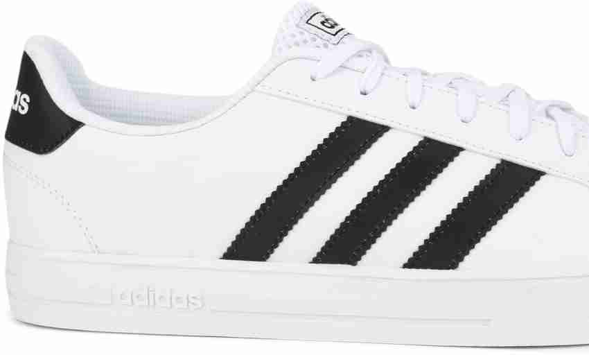 Adidas white black outlet stripes