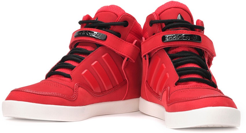 Adidas red high ankle shoes on sale