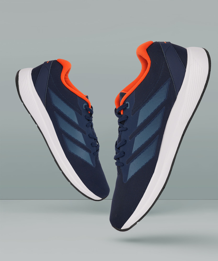 Mens navy adidas running shoes deals