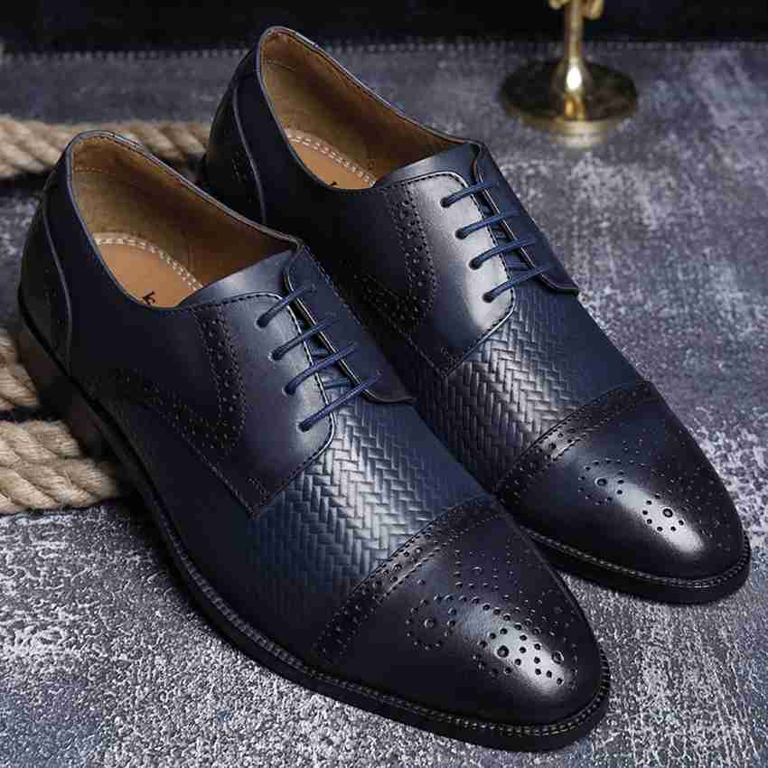 LOUIS STITCH Men's Black Handmade Italian Braided Oxford Shoes