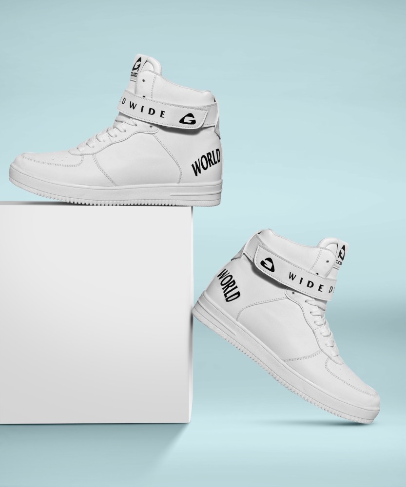 West Code 1218-White-10 High Tops For Men - Buy West Code 1218-White-10 High  Tops For Men Online at Best Price - Shop Online for Footwears in India