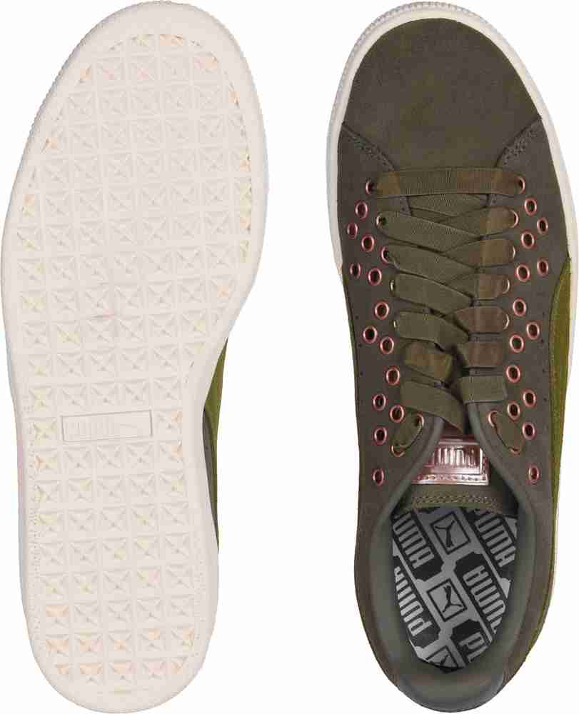 PUMA Suede XL Lace VR Wn s Sneakers For Women Buy Olive Night Avocado Color PUMA Suede XL Lace VR Wn s Sneakers For Women Online at Best Price Shop Online