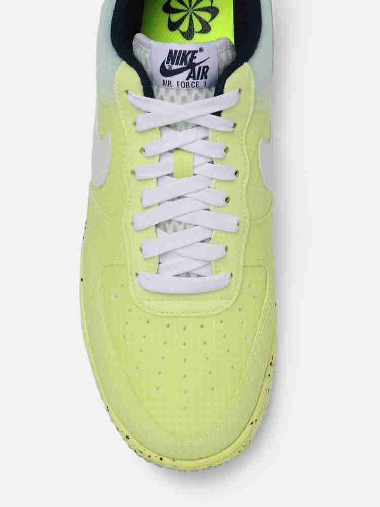NIKE Nike Men Fluorescent Green AIR FORCE 1 CRATER Sneakers