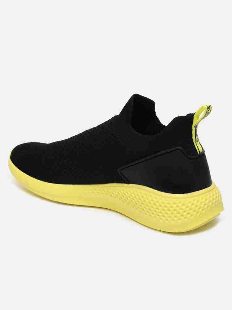 Black and best sale yellow mens sneakers