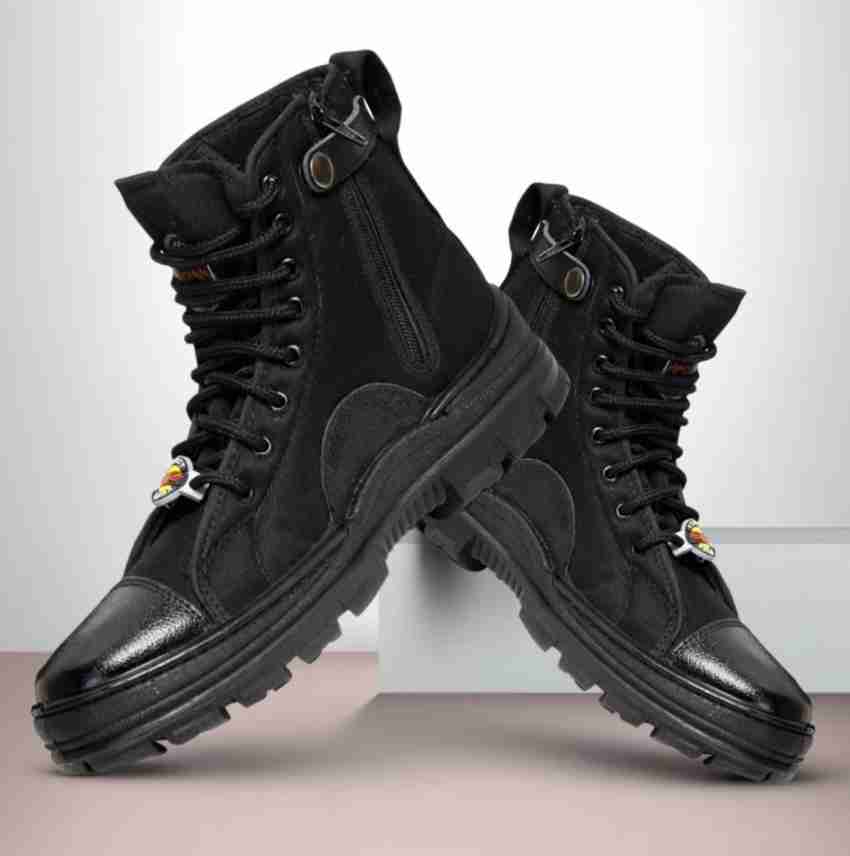 SAPOOT BIGHORN Rocket BLACK JUNGLE SHOES 05 UK Boots For Men
