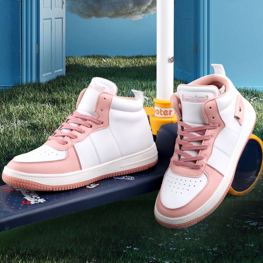 Peach high top air best sale force ones