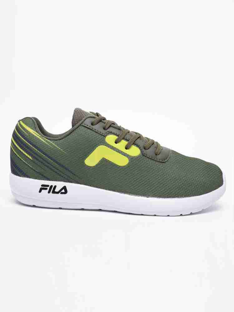 Khaki on sale fila trainers