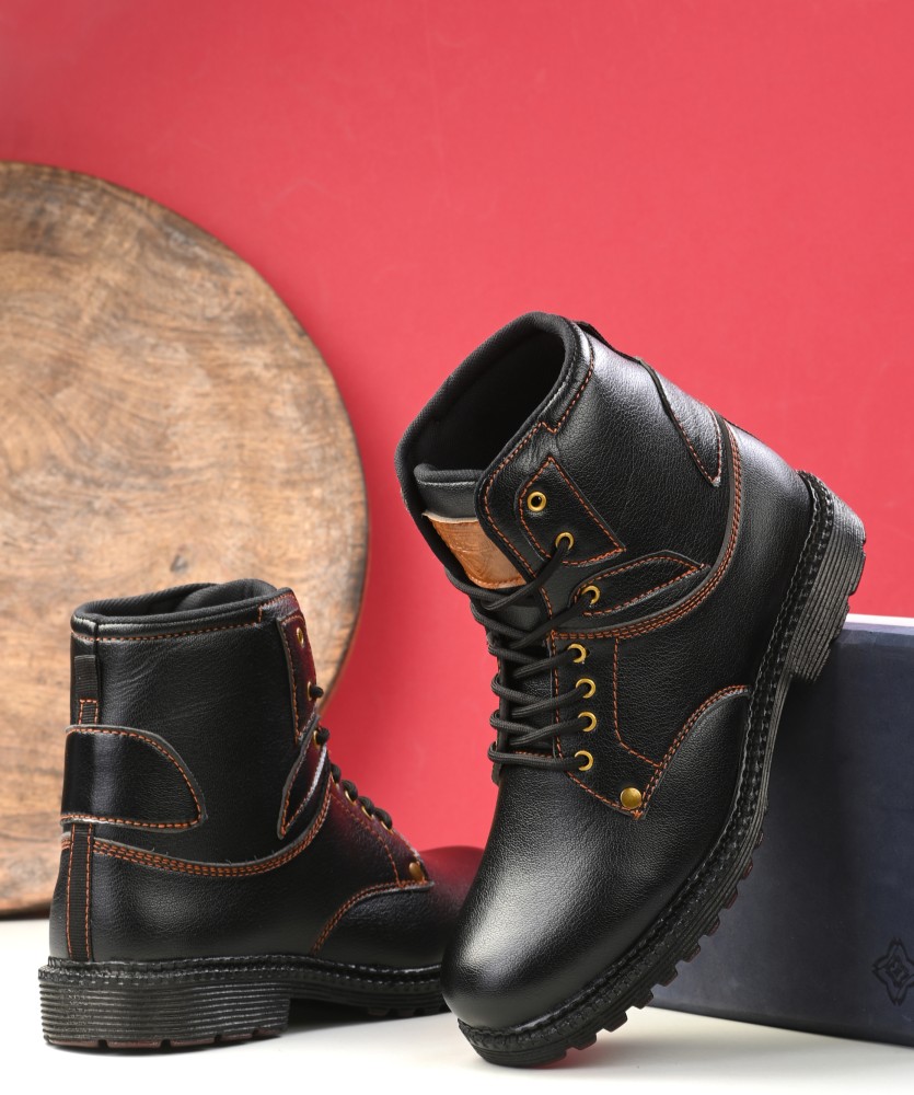 Black commando hot sale boots