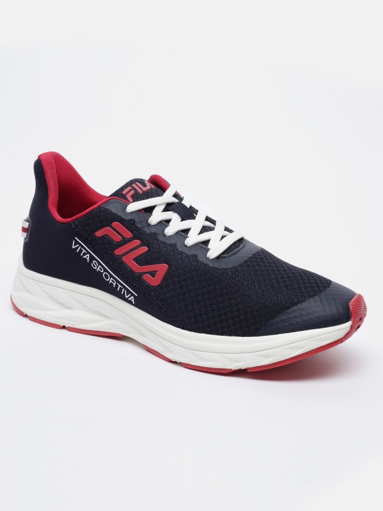 Dark blue best sale fila shoes