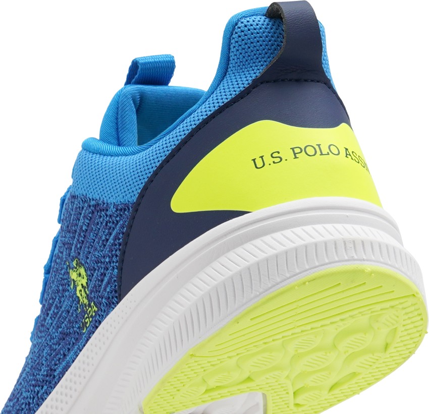 Blue and yellow polo fashion shoes