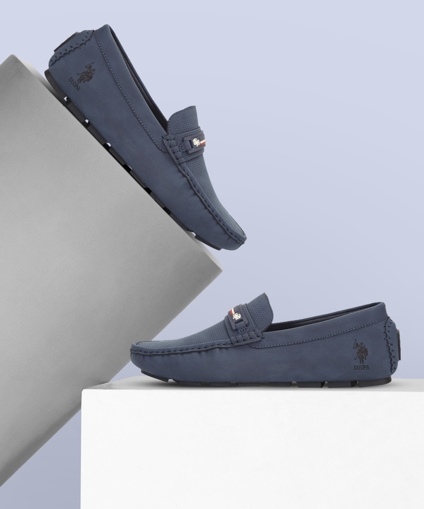 Blue polo loafers sales