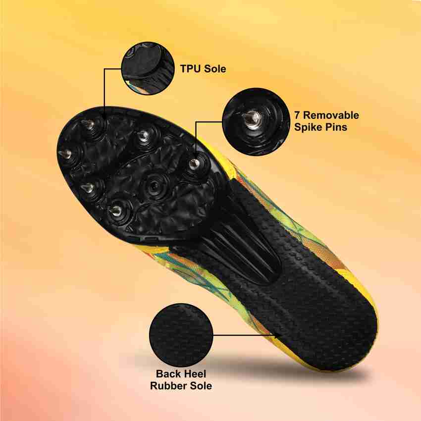 Track shoes with removable spikes outlet