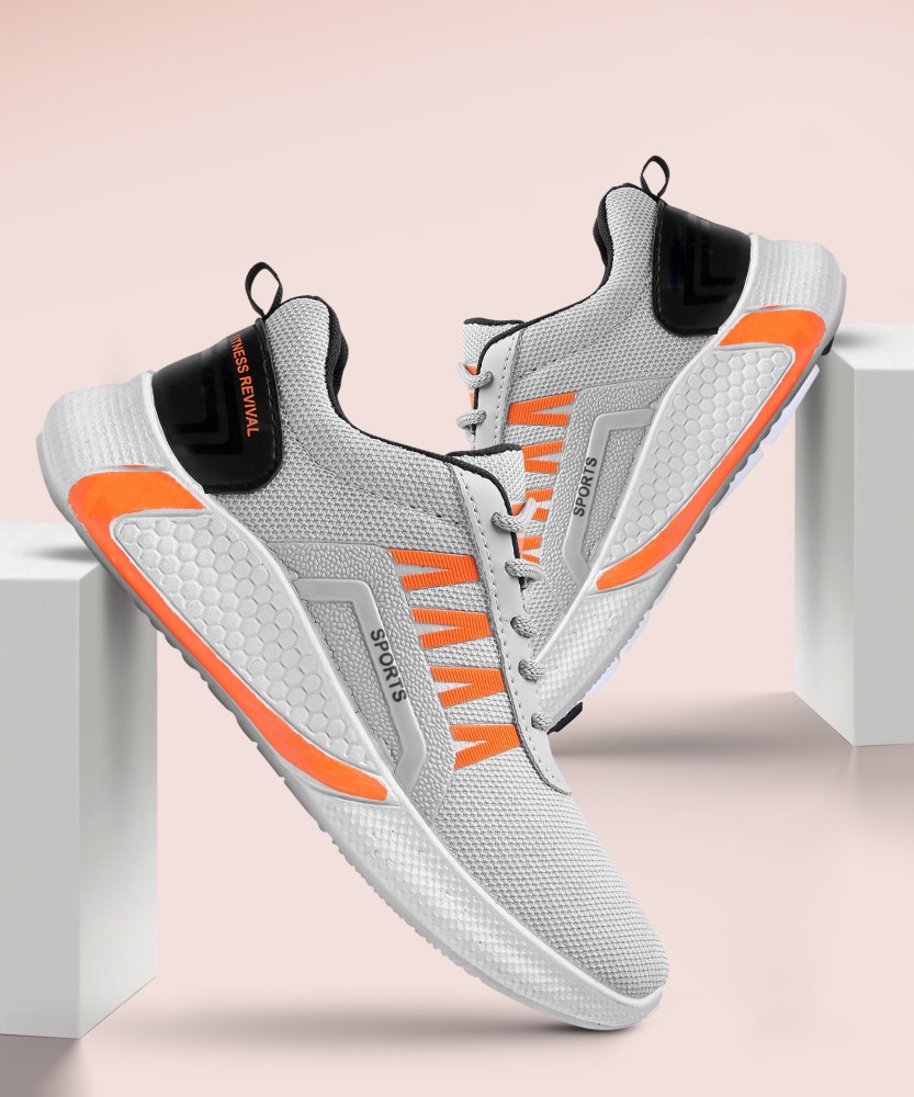 Shoes 2024 orange grey