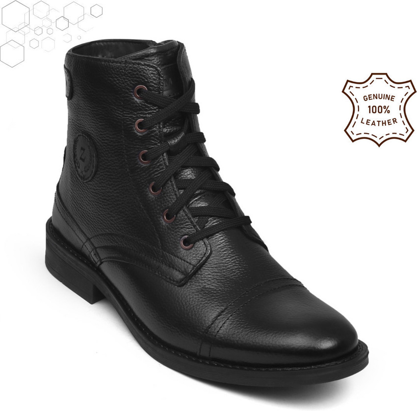 Zoom Shoes Genuine Leather Boots for Men AD 5200 Zipper Boots Memory Cushion High Ankle Boots For Men Buy Zoom Shoes Genuine Leather Boots for Men AD 5200 Zipper Boots Memory Cushion