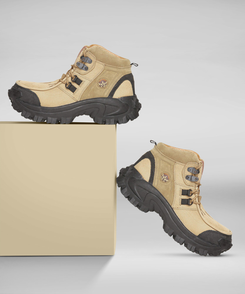 WOODLAND ProPlanet Men Brown Solid Mid Top outdoors Outdoors For