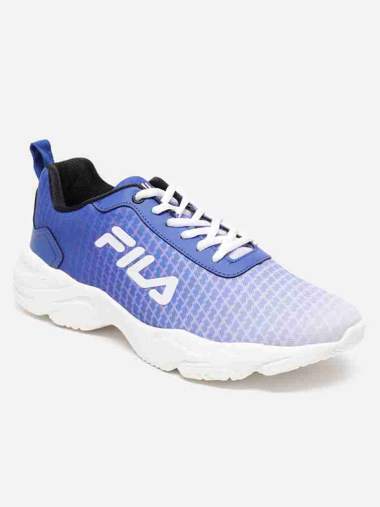 Blue fila hotsell tennis shoes