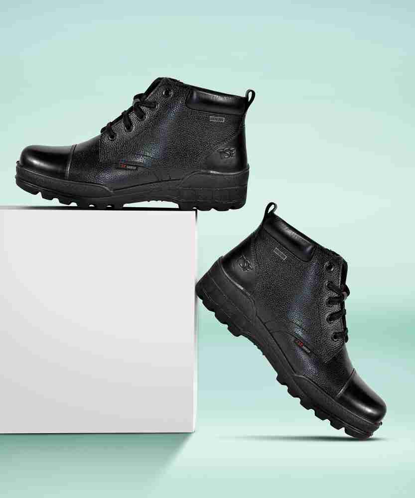 TSF Leather Police Boot, Extra Lightweight Extra Comfort Boots For Men
