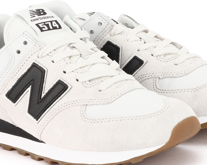 All white new balance on sale 574