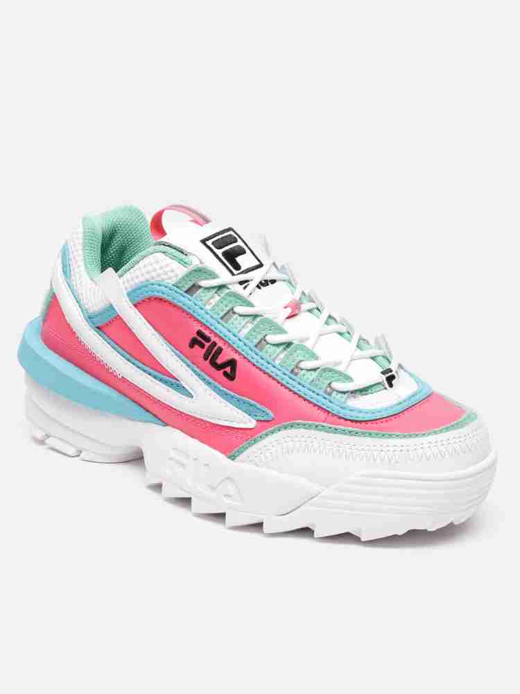 Filas white and best sale pink