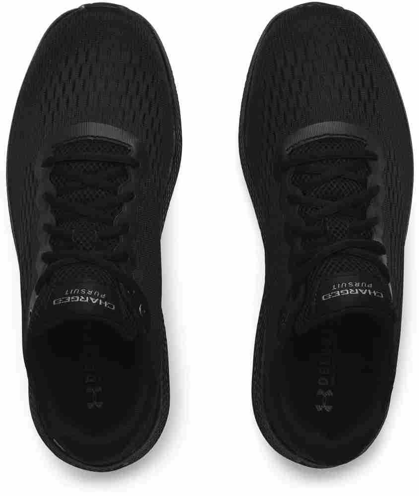 Mens black under armour cheap running shoes