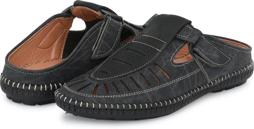 Men s Avenue Men Black Sandals Buy Men s Avenue Men Black