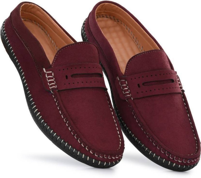 Loafer shoes clearance in red colour