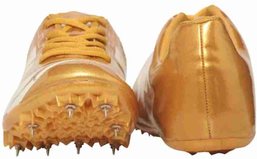 Gold spike shoes hot sale for men