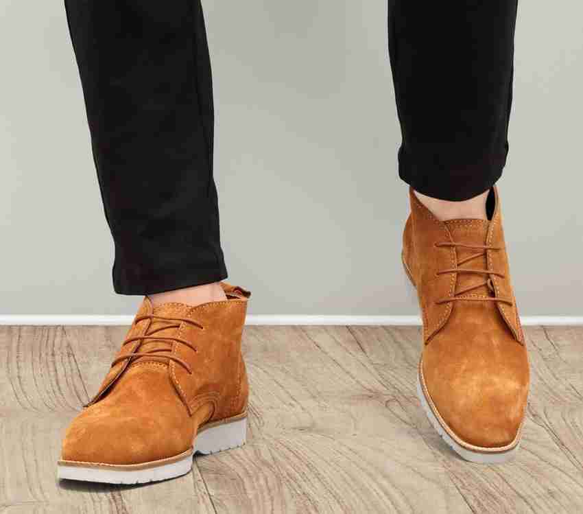 Brown chukka shoes discount