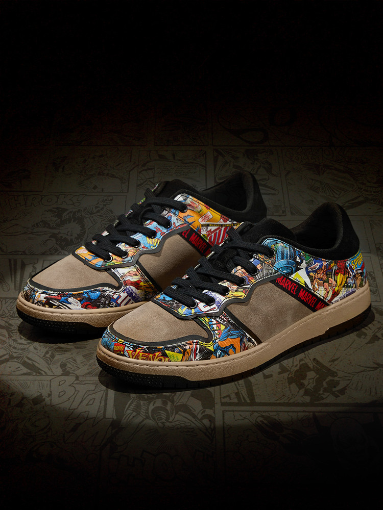 The Souled Store The Souled Store Official Marvel Comics Men Lace Up Shoes Sneakers For Men