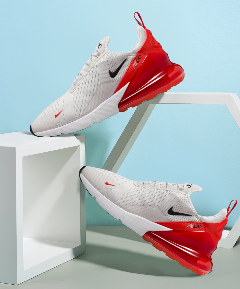 Nike 270 men's white and red deals