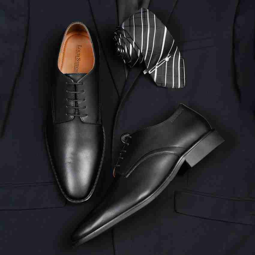 Louis Vuitton Men's Formal Derby Leather Shoes