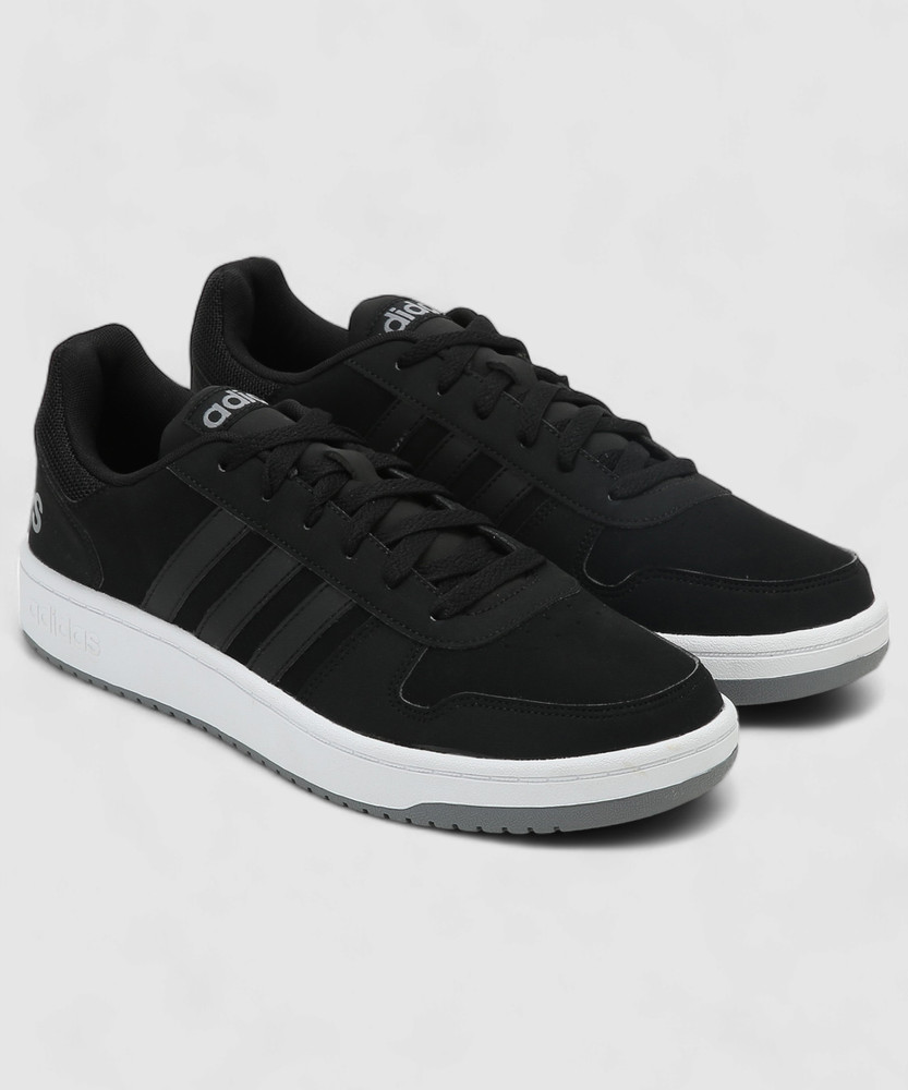 adidas men white hoops 2.0