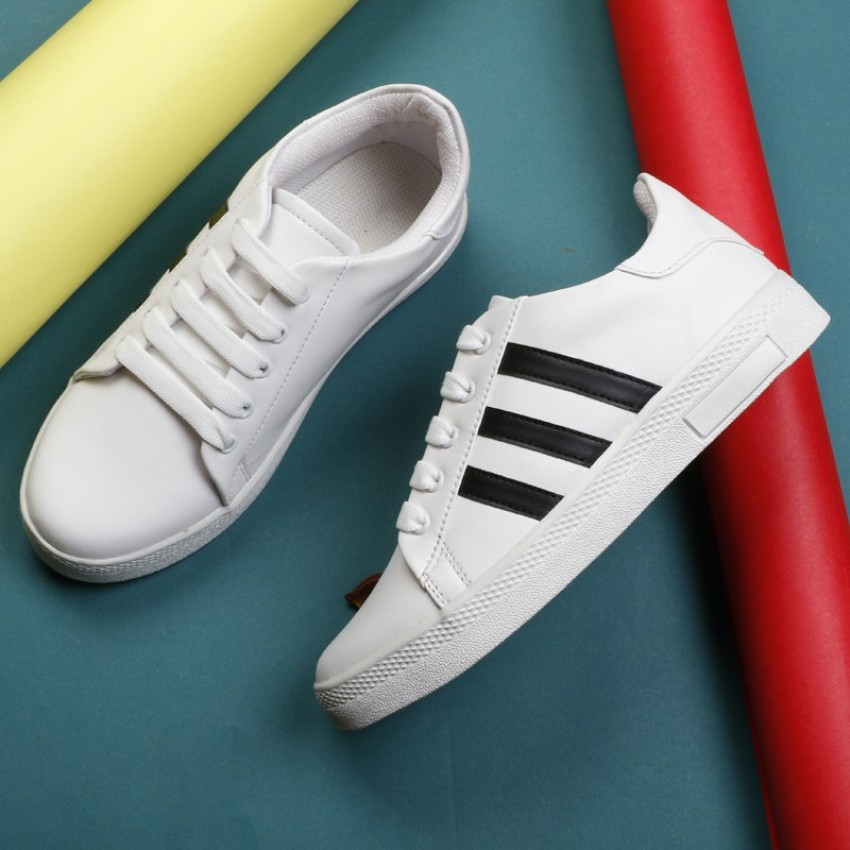 Striped Match Sneakers W Band