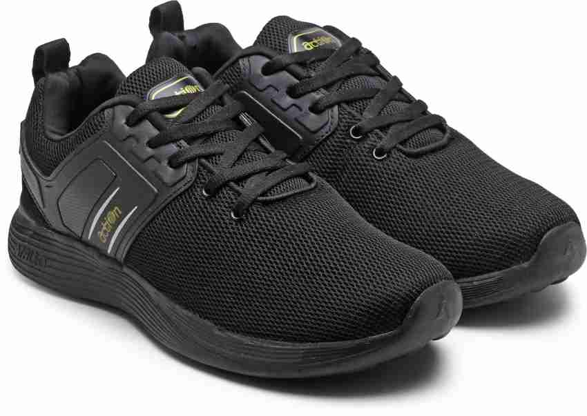 Action shoes hot sale black colour