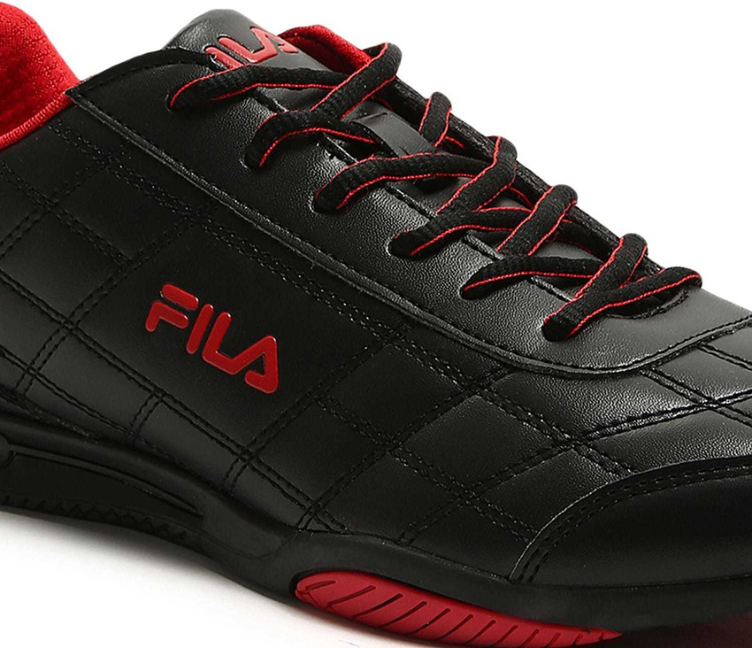 Fila men's sterling 2025 black rubber sneakers