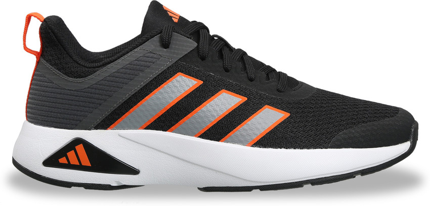 Adidas men's questar ride shop running shoes - black/white/yellow