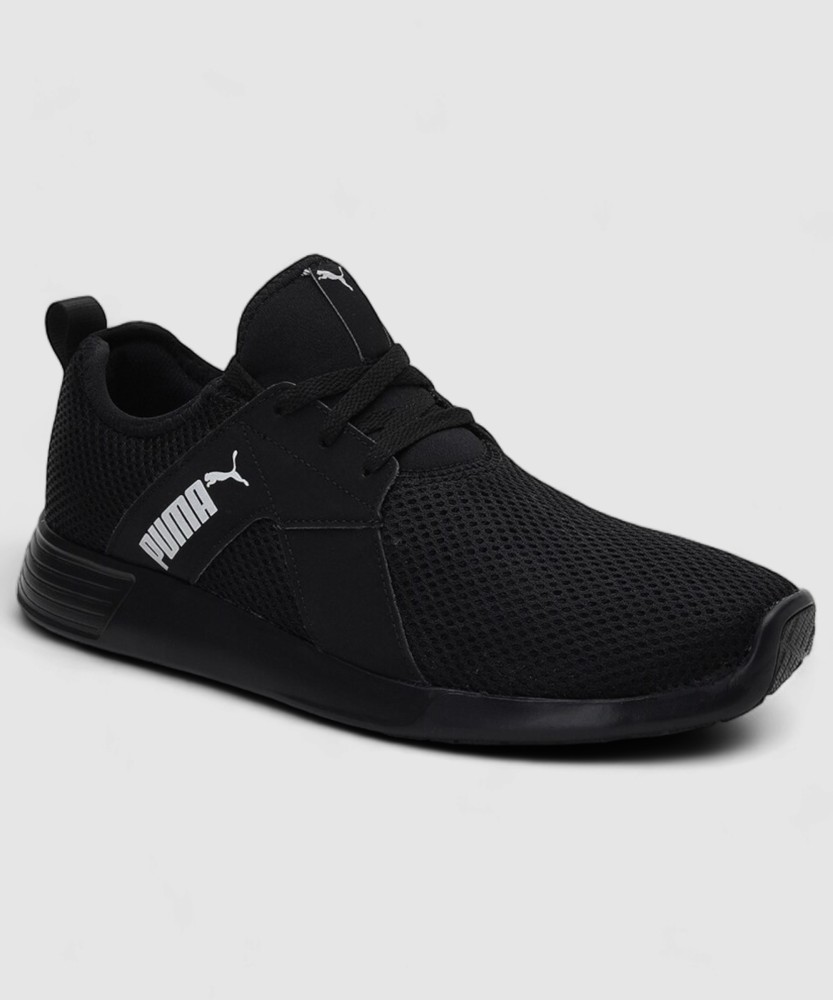 Puma black walking shoes best sale