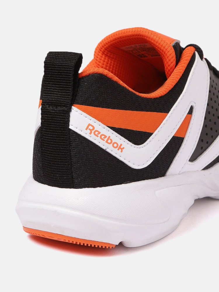 black and orange reebok shoes