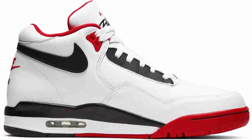 Nike air flight white hot sale red