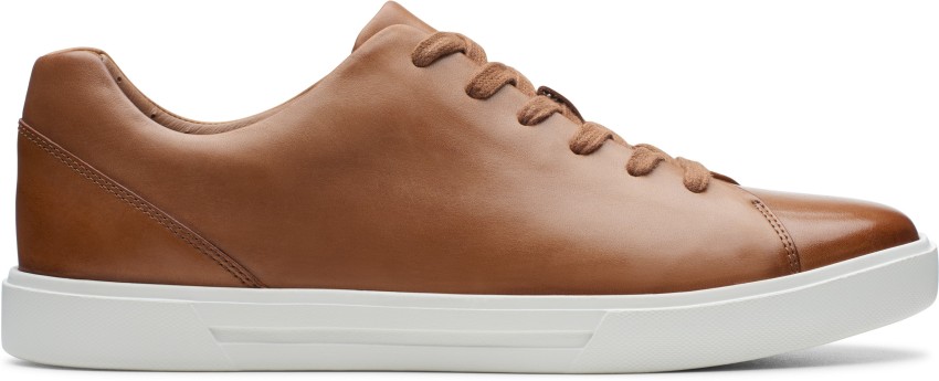 clarks leather sneakers