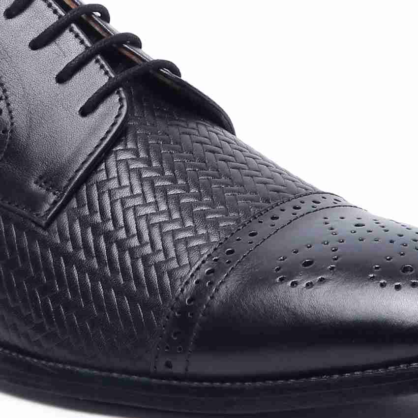 Buy LOUIS STITCH Men's Style Devils Black Derby Shoes Handmade