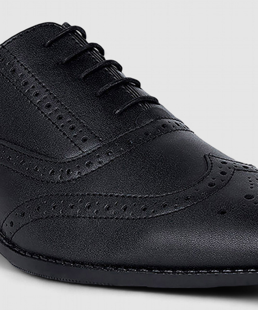 New Look Shoes Uk New Look Black Brogues LOUIS STITCH Black