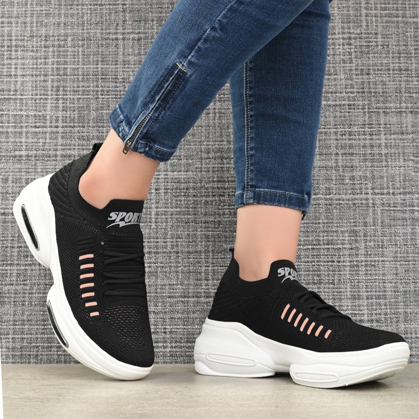 Black sports outlet shoes for girls